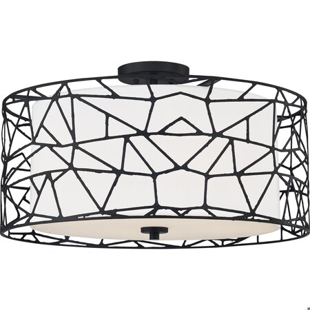 Quoizel Newcastle Semi-Flush Mount QSF5274MBK